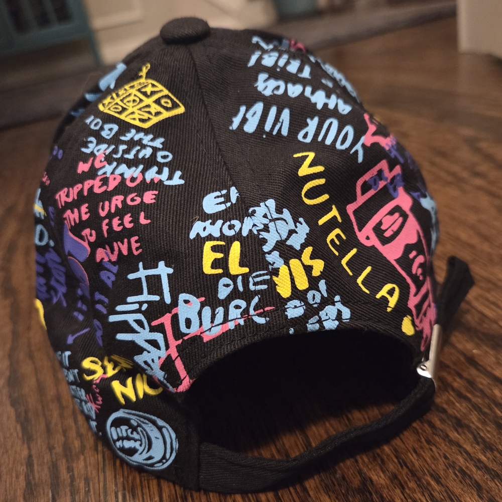 Colorful Graphic Grafiti Positive Sayings Unisex Baseball Cap - Picture 2 of 5